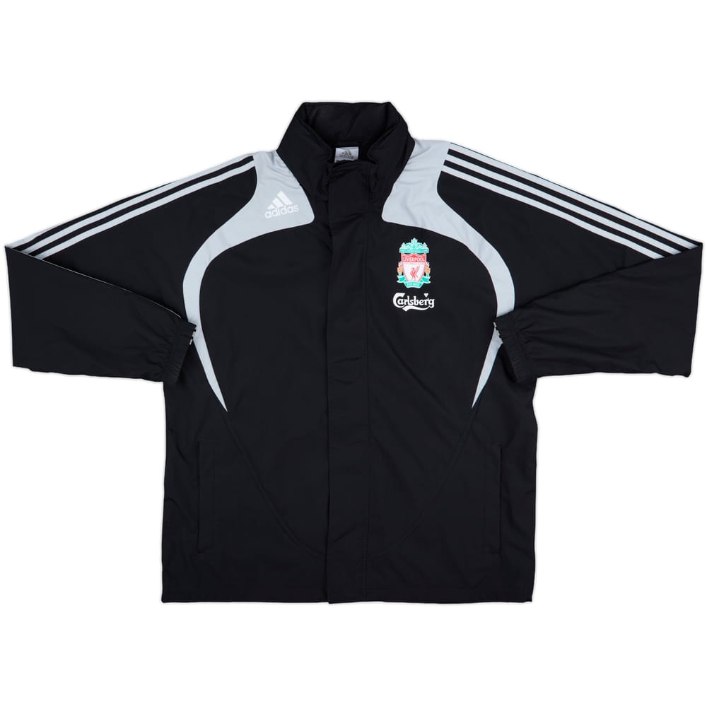 2008-09 Liverpool adidas Hooded Rain Jacket - 8/10 - (L)