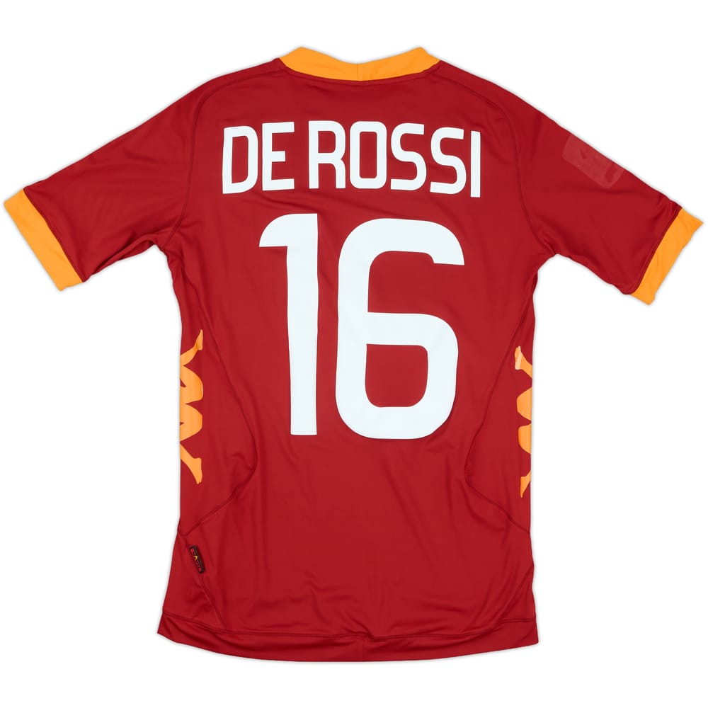 2011-12 Roma Home Shirt De Rossi #16 - 6/10 - (XS)