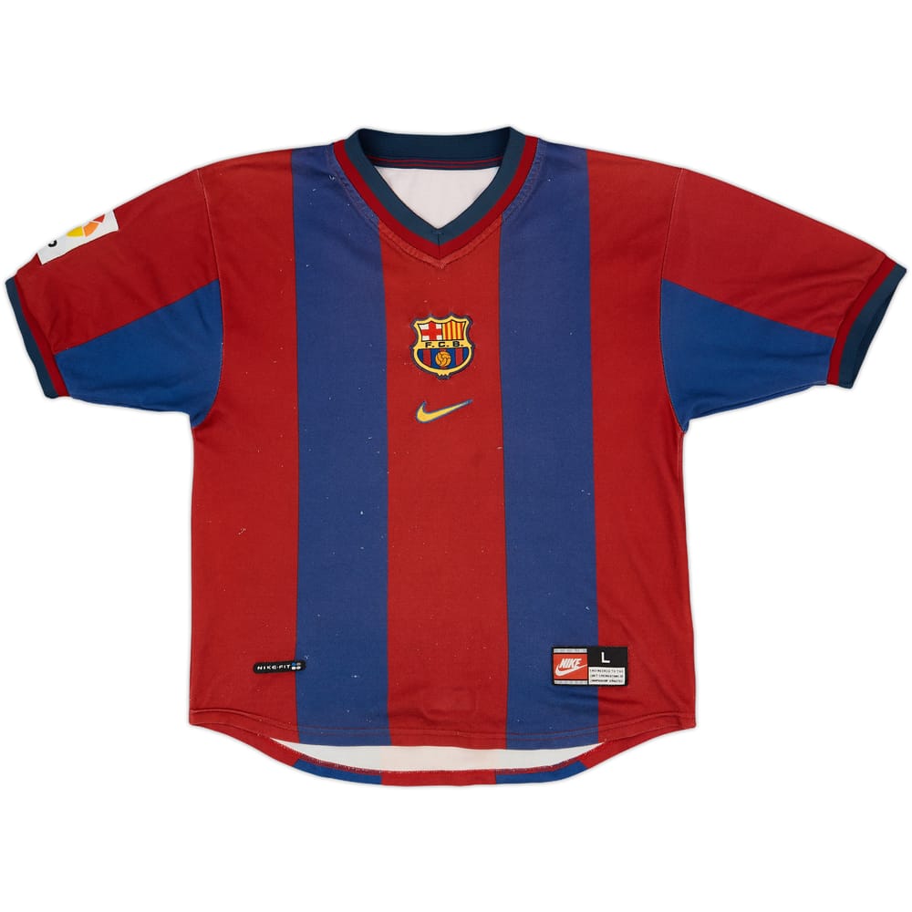 1998-00 Barcelona Home Shirt - 5/10 - (L.Boys)