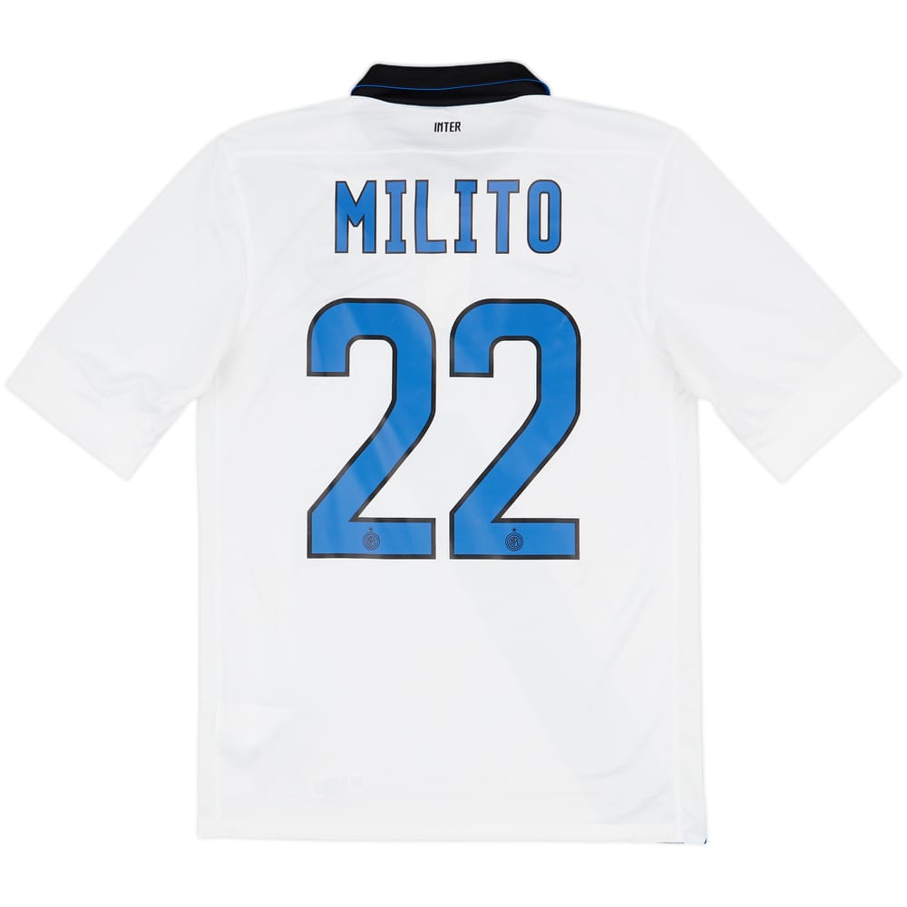2011-12 Inter Milan Away Shirt Milito #22 - 9/10 - (S)