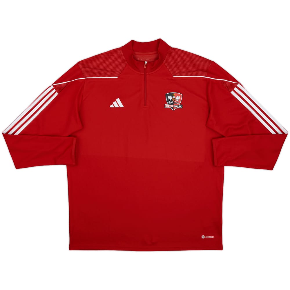 2023-24 Exeter City adidas 1/4 Zip Drill Top - 9/10 - (XL)