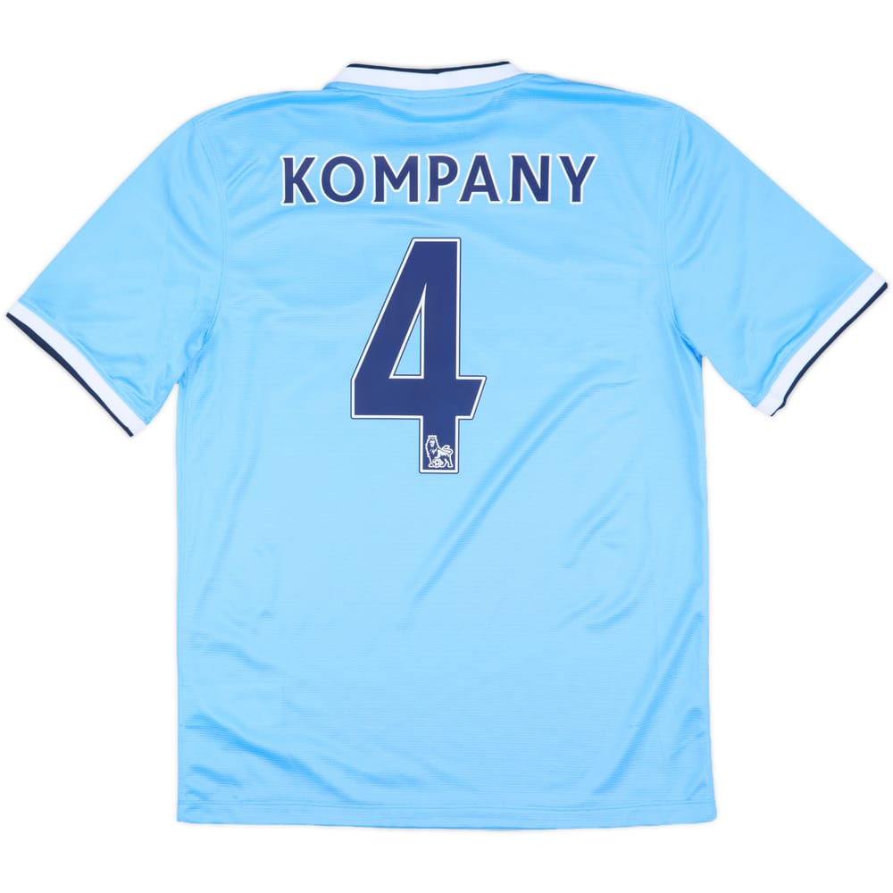 2013-14 Manchester City Home Shirt Kompany #4 - 9/10 - (M)
