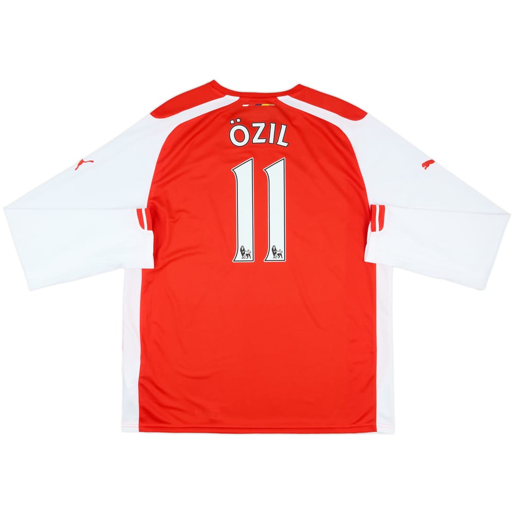 2014-15 Arsenal Home L/S Shirt Ozil #11 - 8/10 - (XL)