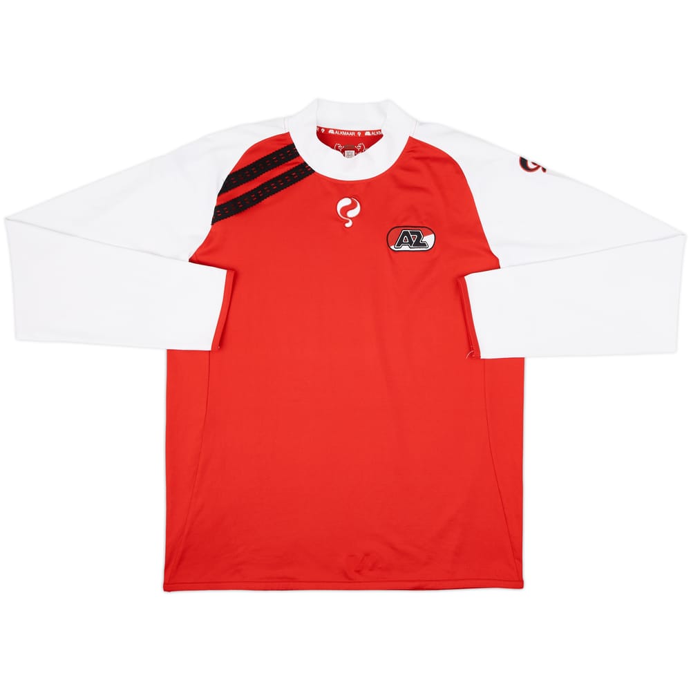 2010-11 AZ Alkmaar Home L/S Shirt - 9/10 - (XL)