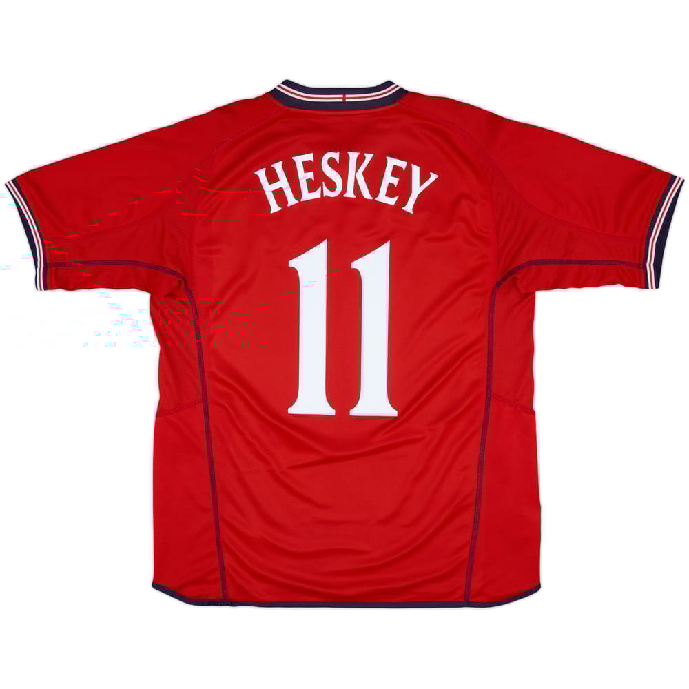2002-04 England Away Shirt Heskey #11 - 9/10 - (L)