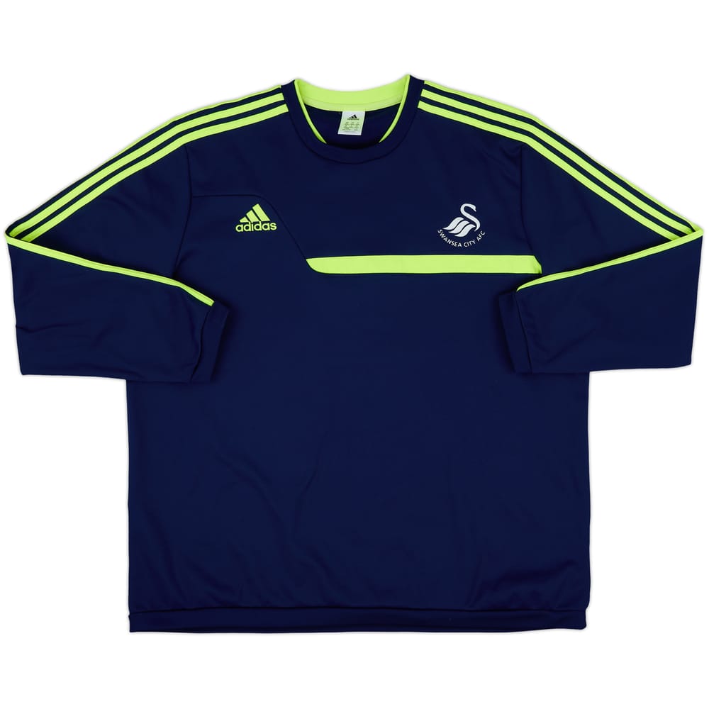 2013-14 Swansea adidas Sweat Top - 8/10 - (XXL)