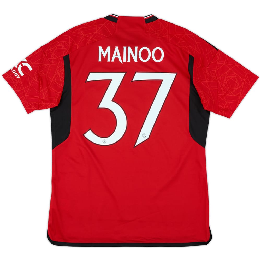 2023-24 Manchester United Home Shirt Mainoo #37 - 10/10 - (L)