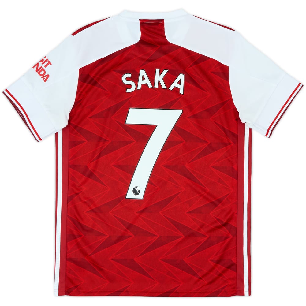 2019-20 Arsenal Home Shirt Saka #77 - 9/10 - (M)