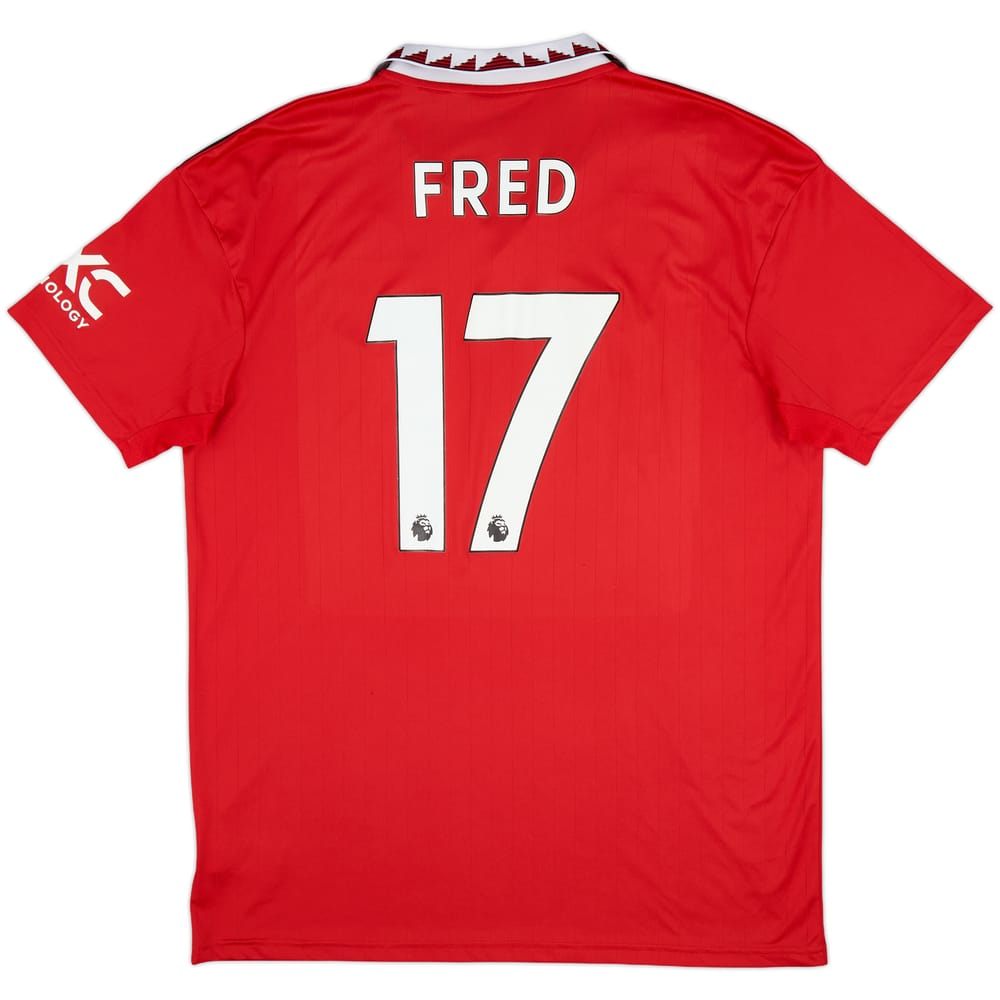 2022-23 Manchester United Home Shirt Fred #17 - 9/10 - (XL)
