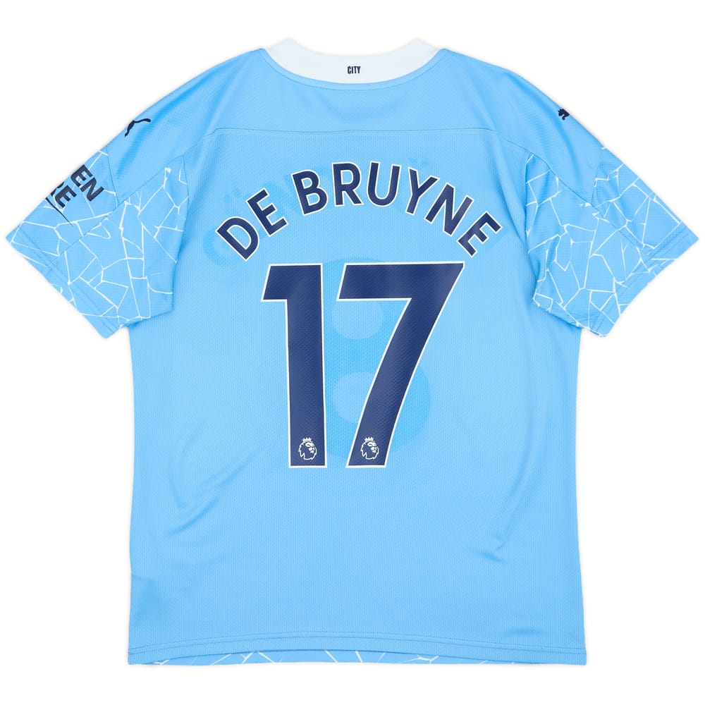2020-21 Manchester City Home Shirt De Bruyne #17 - 10/10 - (M)