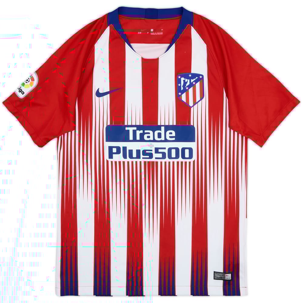 2018-19 Atletico Madrid Home Shirt - 7/10 - (S)