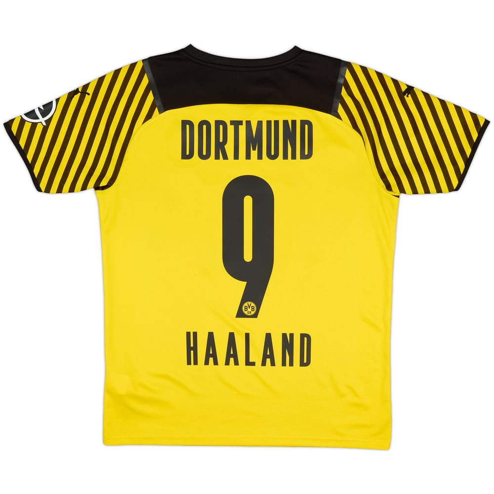 2021-22 Borussia Dortmund Home Shirt Haaland #9 - 8/10 - (M)