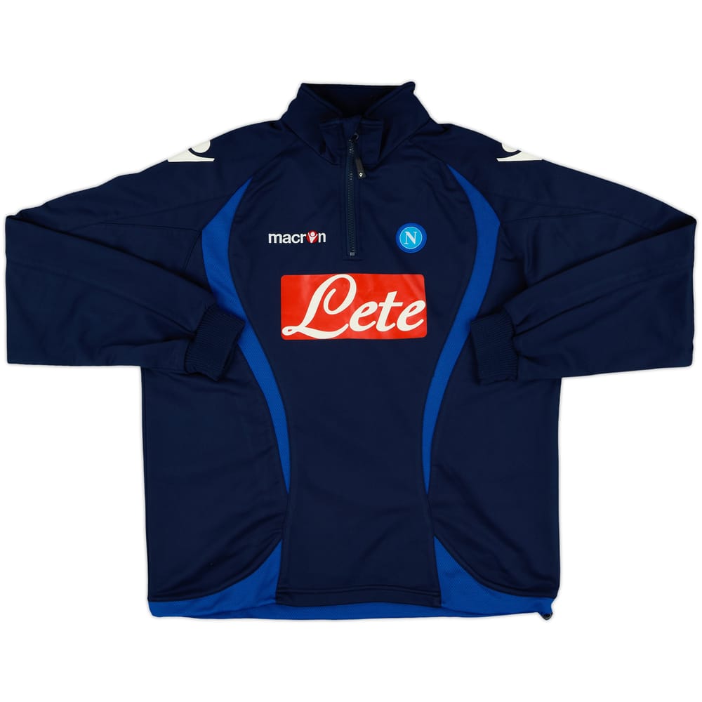 2012-13 Napoli Macron 1/4 Zip Drill Top - 7/10 - (S)