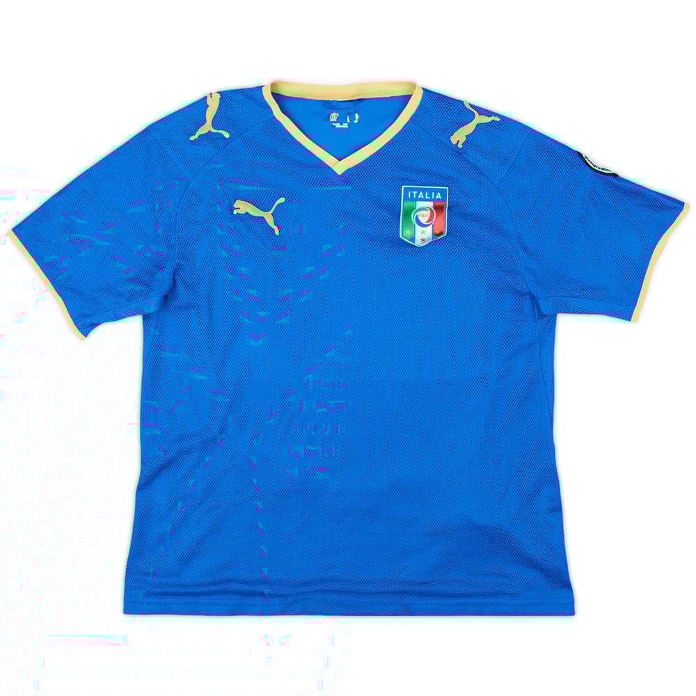 2007-08 Italy Home Shirt - 7/10 - (L.Boys)