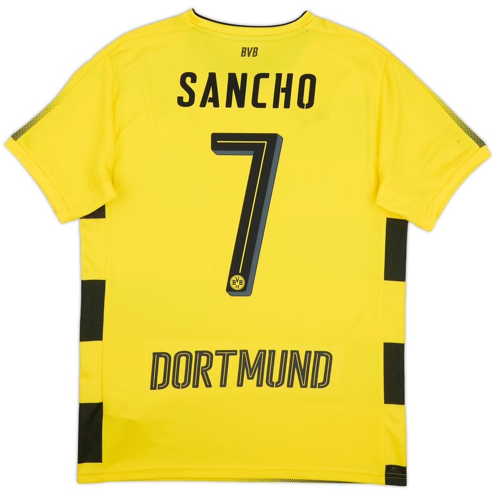 2017-18 Borussia Dortmund Home Shirt Sancho #7 - 5/10 - (M)