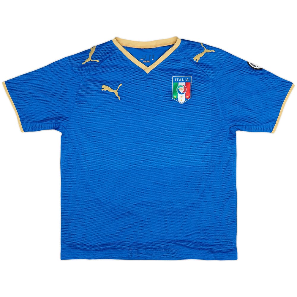 2007-08 Italy Home Shirt - 8/10 - (XL.Boys)