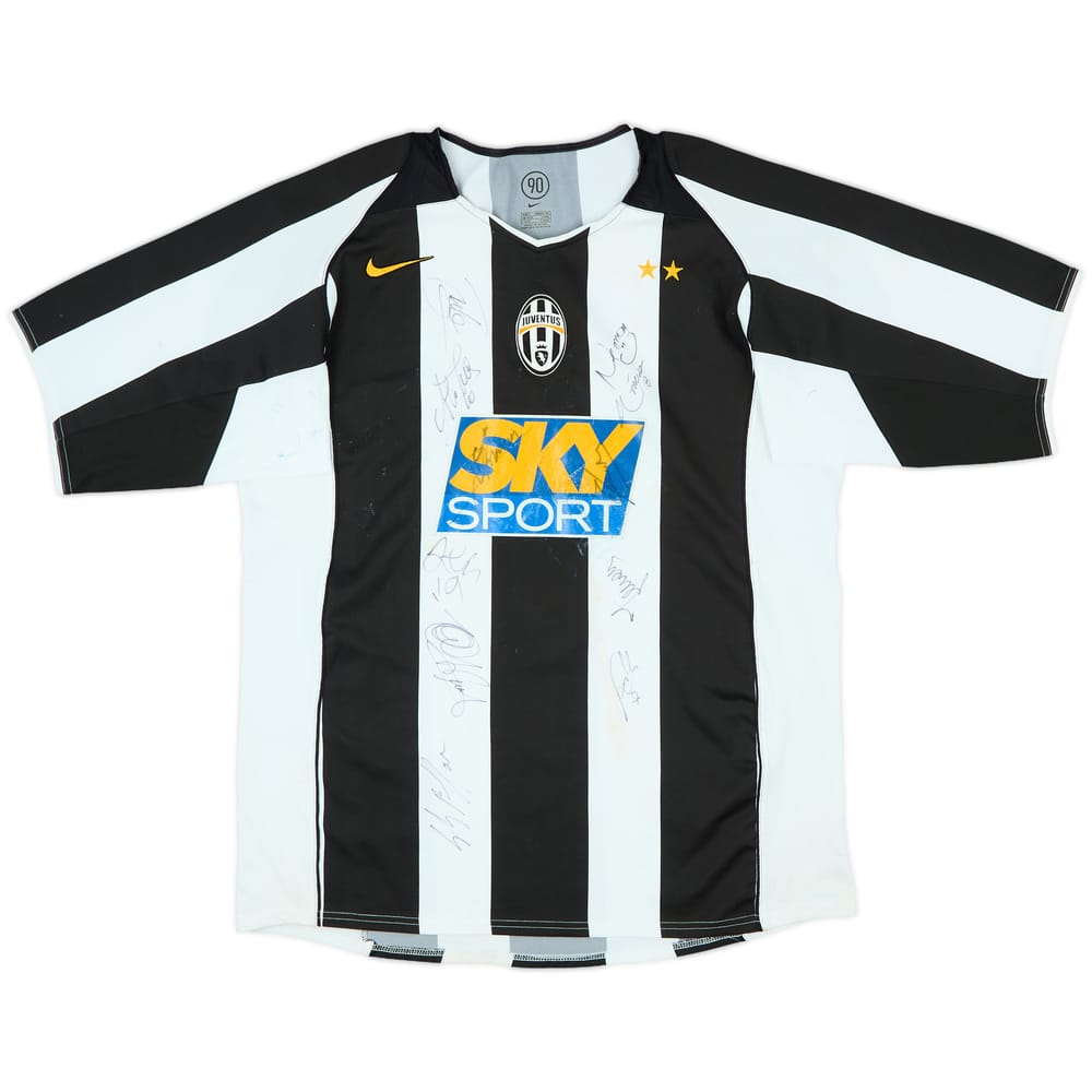 2004-05 Juventus Signed Home Shirt - 5/10 - (L)