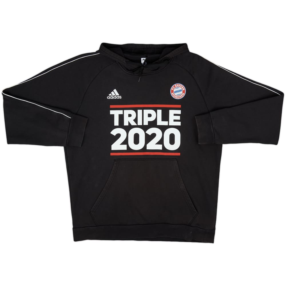 2020-21 Bayern Munich adidas Triple 2020 Hooded Sweat Top - 7/10 - (XL)