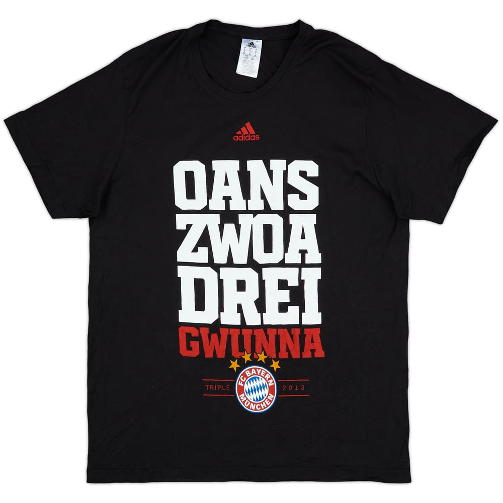 2013-14 Bayern adidas Graphic Tee - 9/10 - (XL)