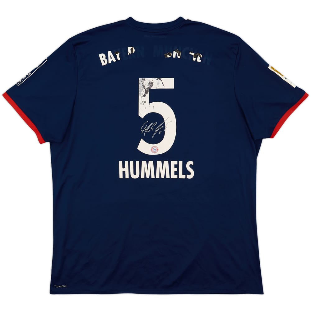 2017-18 Bayern Munich Signed Away Shirt Hummels #5 - 4/10 - (XXL)