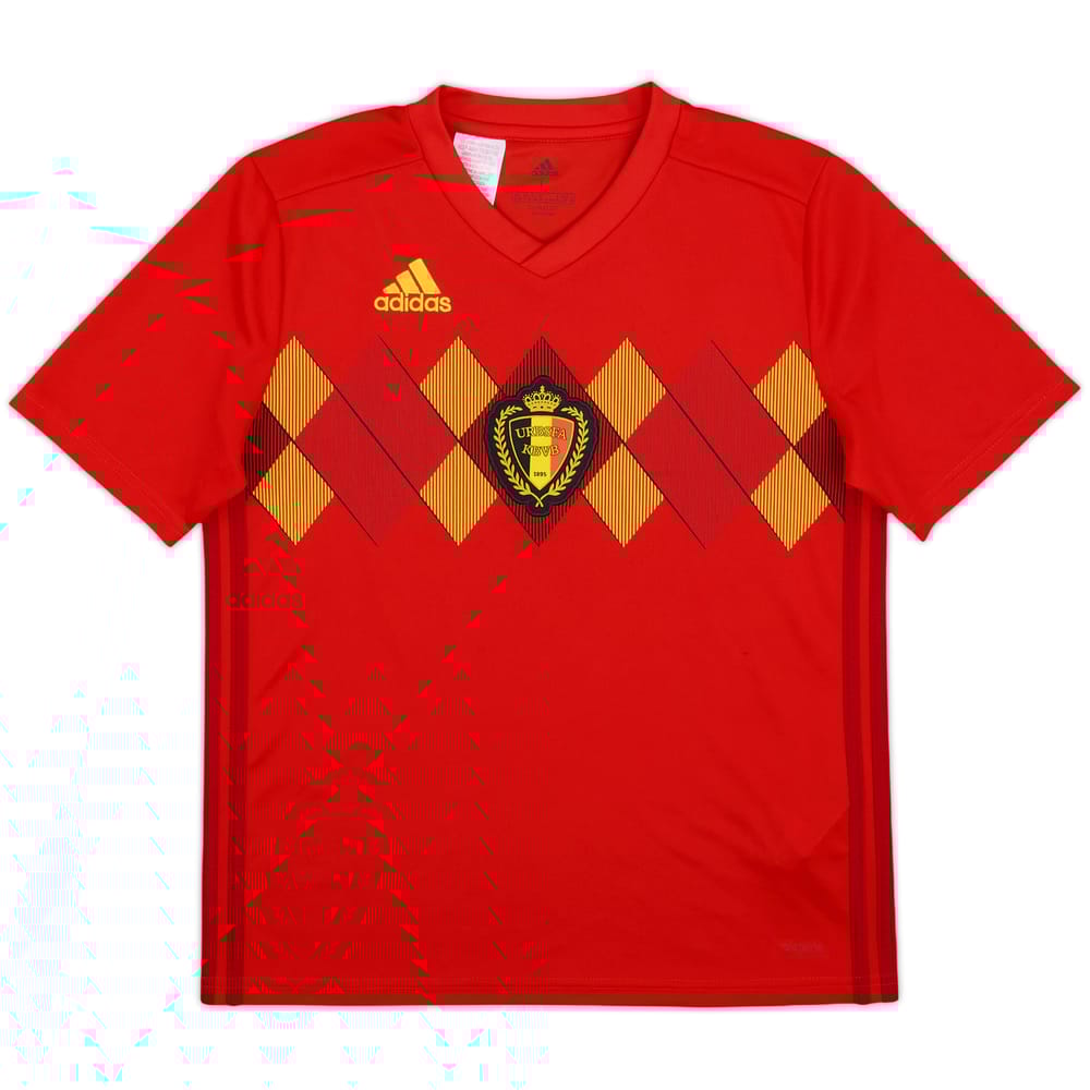 2018-19 Belgium Home Shirt - 9/10 - (L.Boys)