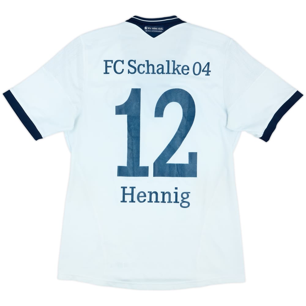 2013-15 Schalke Away Shirt Hennig #12 - 6/10 - (M)