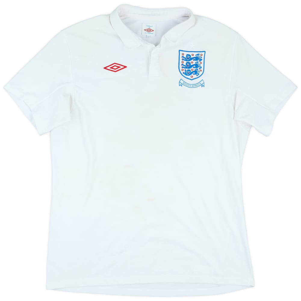 2009-10 England 'South Africa' Home Shirt - 5/10 - (L)