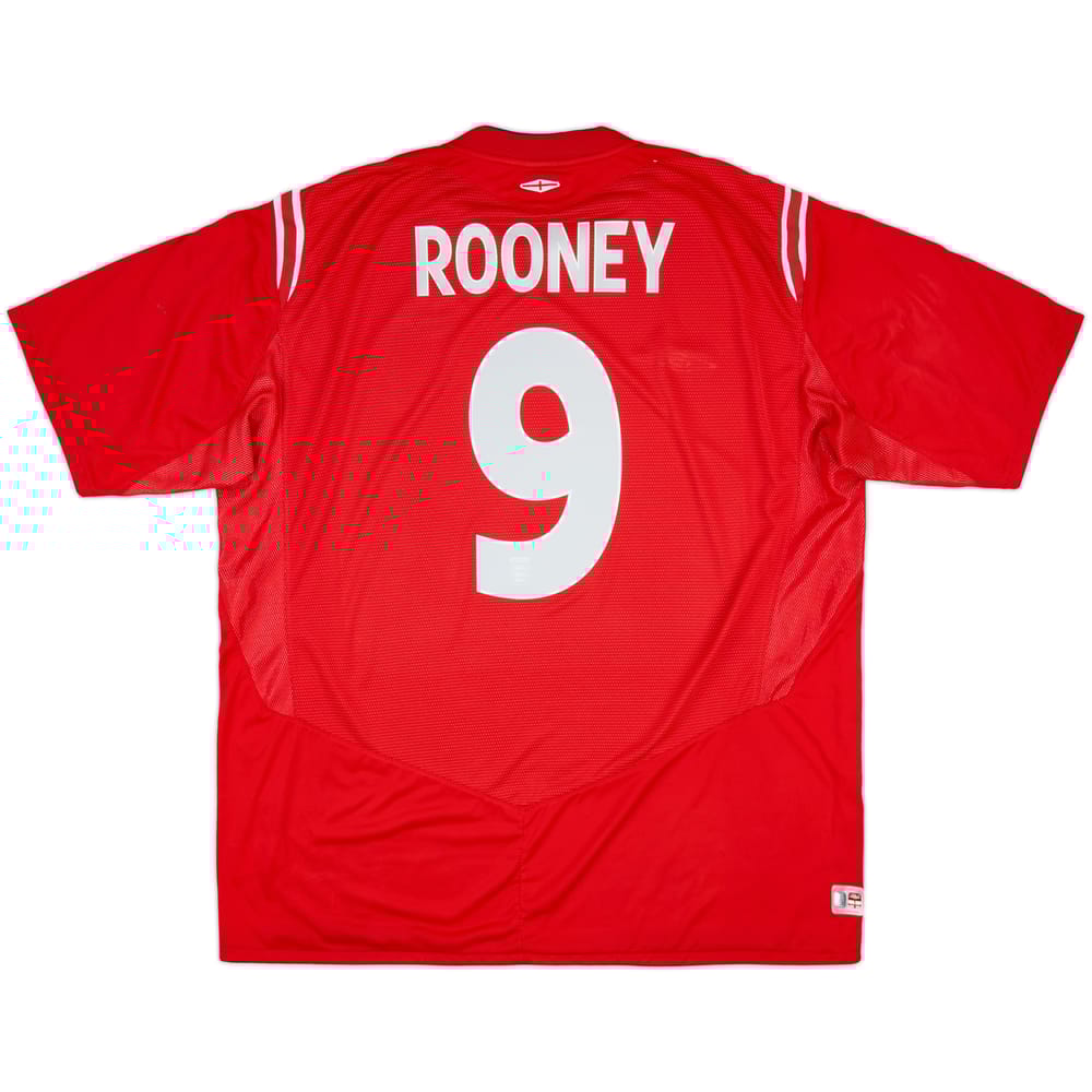 2004-06 England Away Shirt Rooney #9 - 9/10 - (3XL)