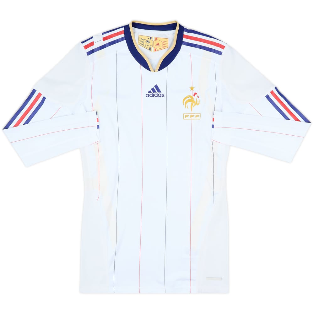2009-10 France Player Issue TechFit Away L/S Shirt - 5/10 - (M)