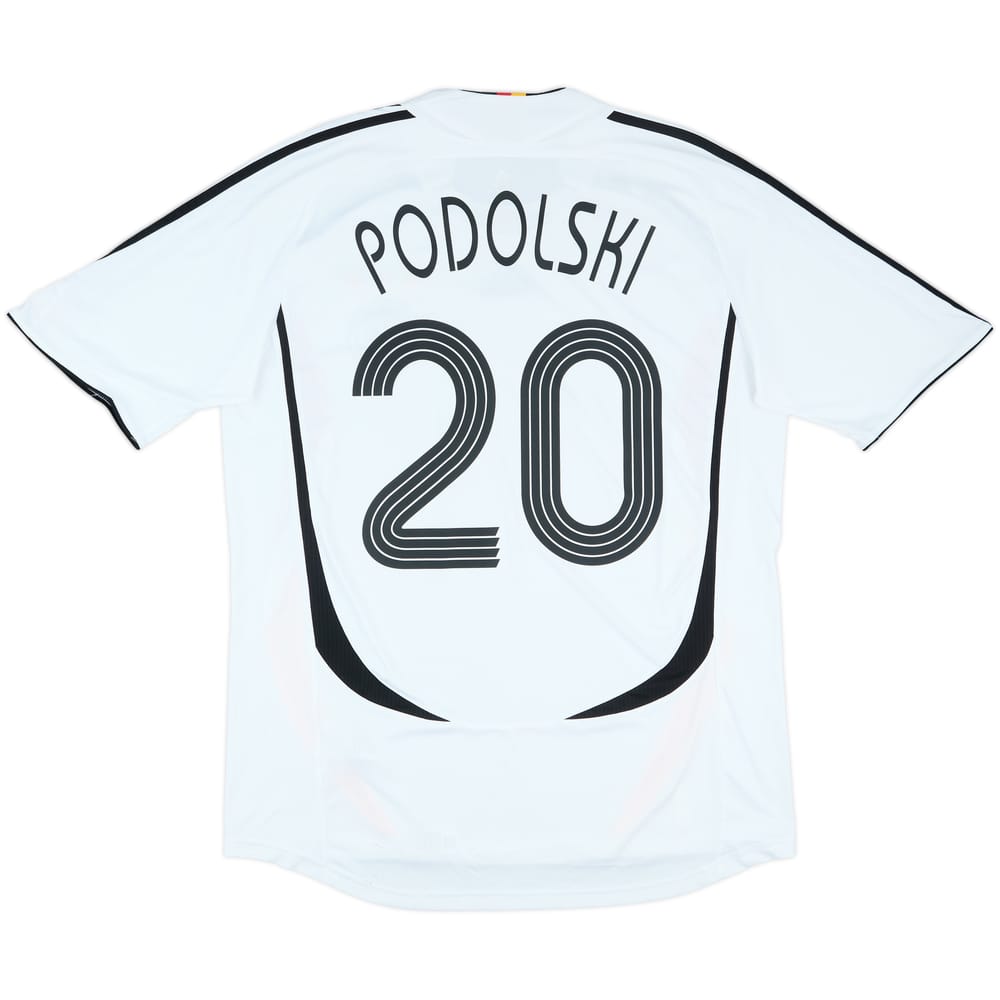 2005-07 Germany Home Shirt Podolski #20 - 7/10 - (L)