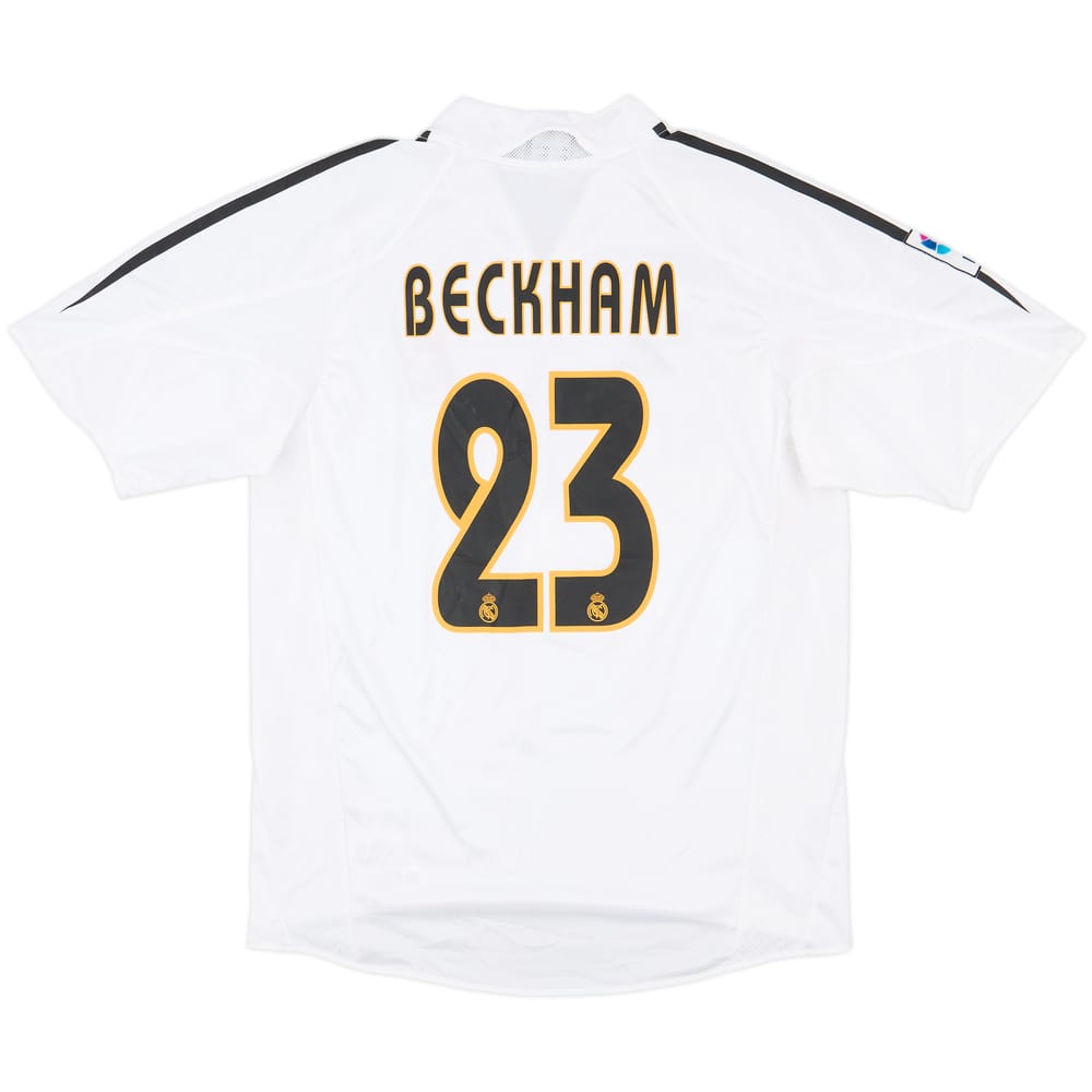 2004-05 Real Madrid Home Shirt Beckham #23 - 7/10 - (M)
