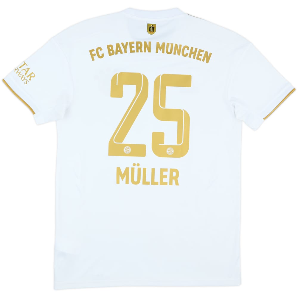 2022-23 Bayern Munich Away Shirt Muller #25 - 8/10 - (M)