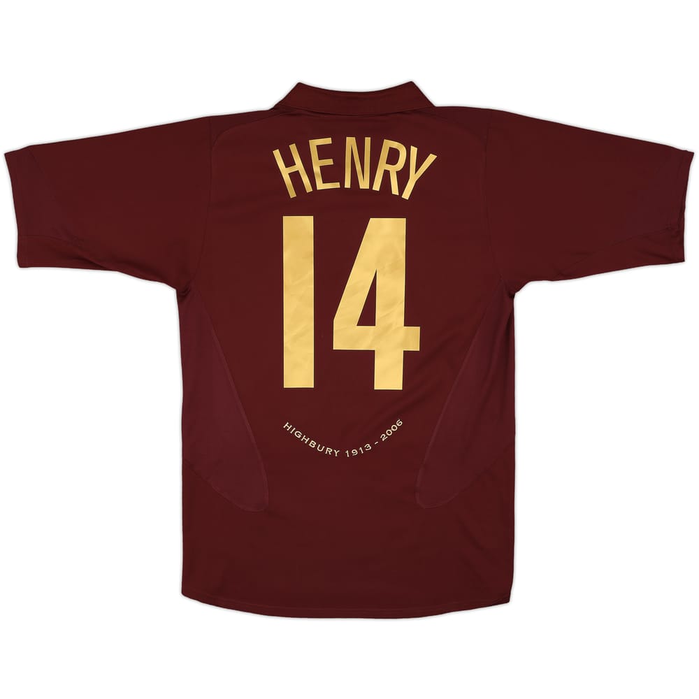 2005-06 Arsenal Home Shirt Henry #14 - 7/10 - (M)