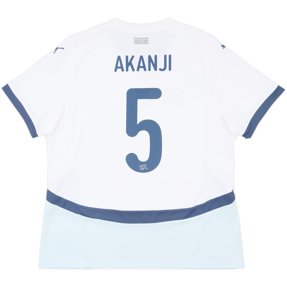 2024 Switzerland Away Shirt Akanji #5 - 8/10 - (XXL)