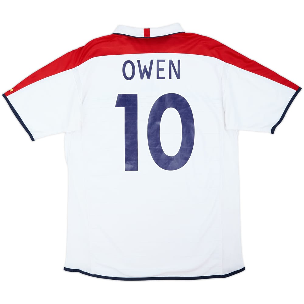 2003-05 England Home Shirt Owen #10 - 8/10 - (L)