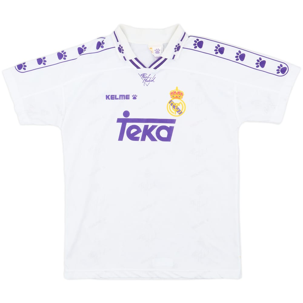 1994-96 Real Madrid Home Shirt - 8/10 - (XL.Boys)