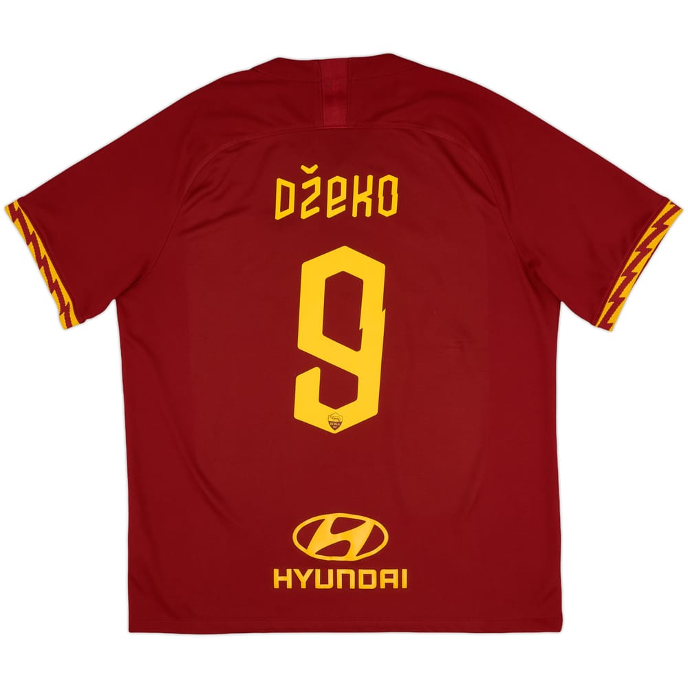 2019-20 Roma Home Shirt Dzeko #9 - 9/10 - (XL)