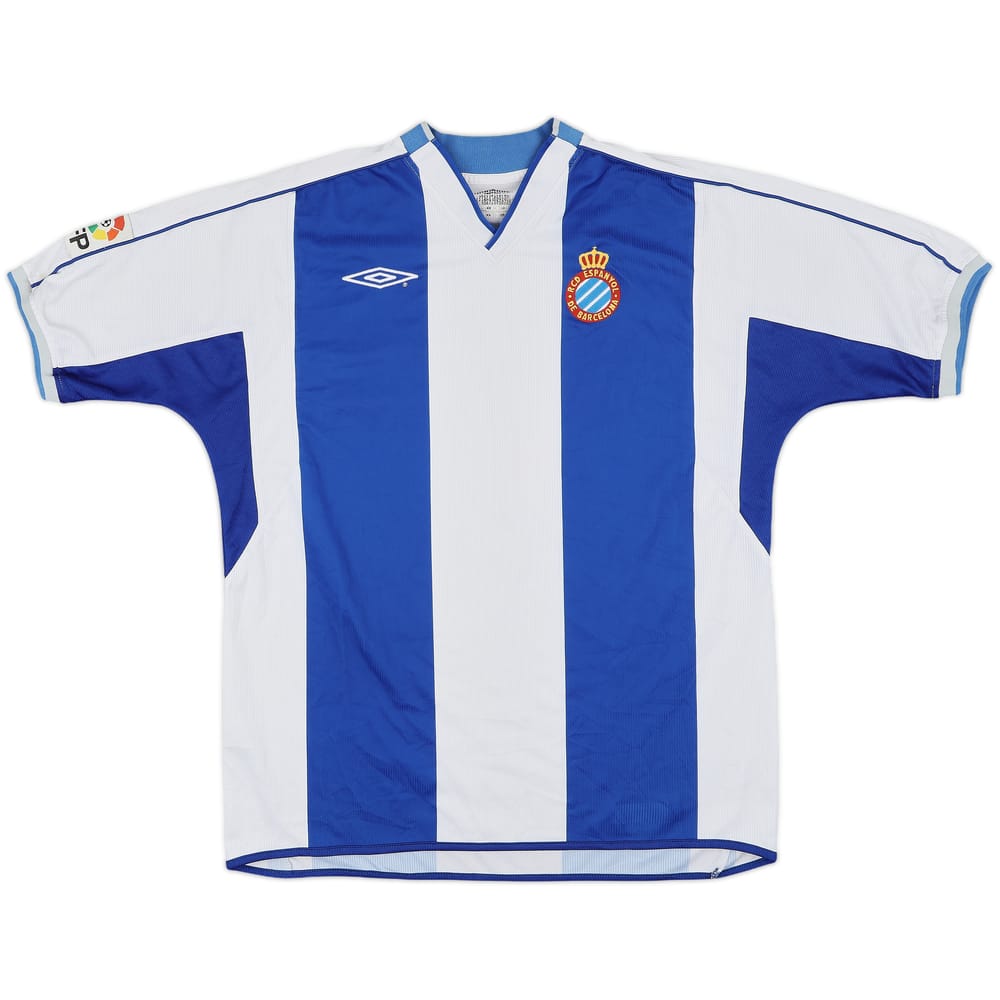 2002-03 Espanyol Home Shirt - 8/10 - (L)