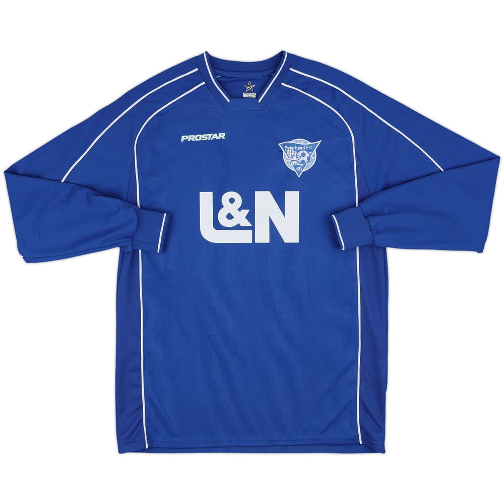 2005-07 Peterhead Home L/S Shirt - 9/10 - (L)