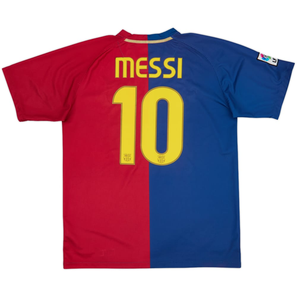 2008-09 Barcelona Home Shirt Messi #10 - 7/10 - (L)