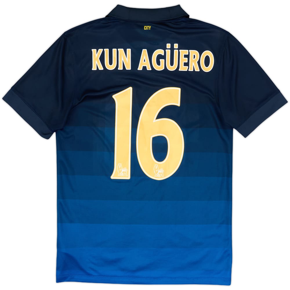 2014-15 Manchester City Away Shirt Kun Aguero #16 - 5/10 - (S)