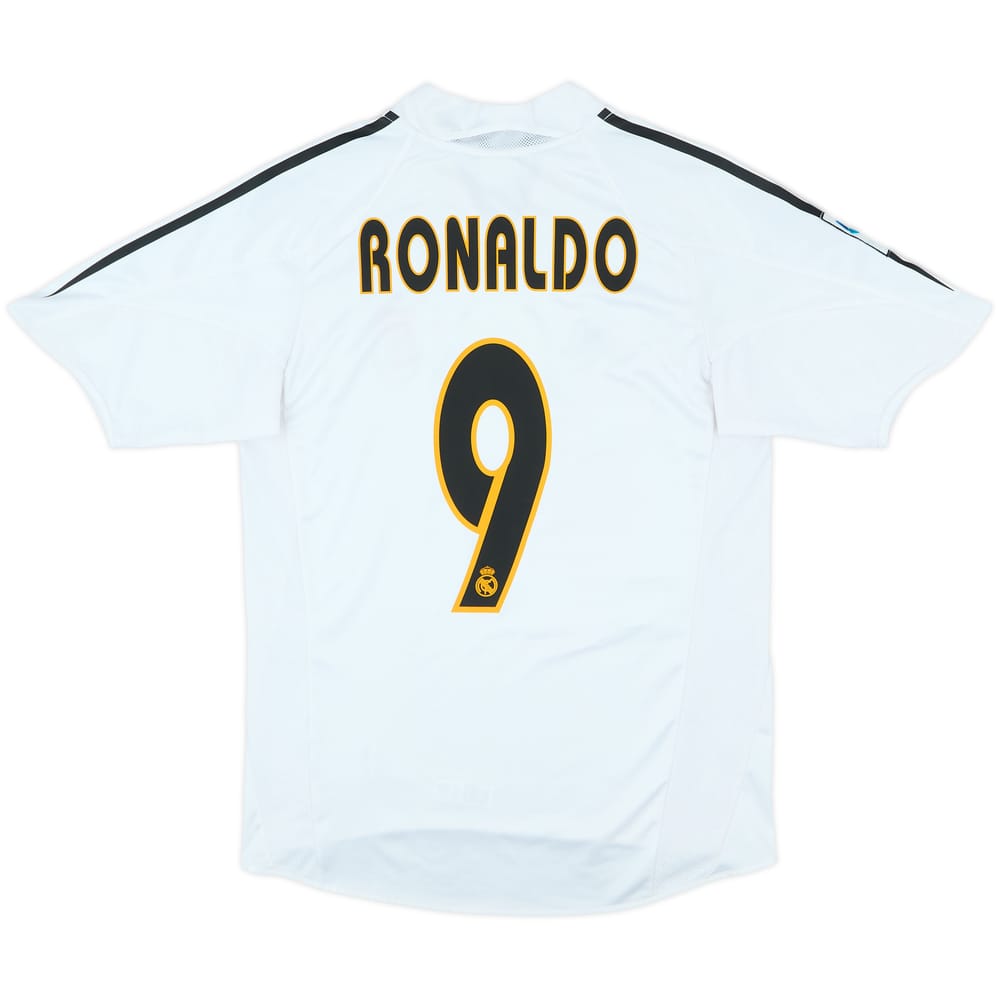 2004-05 Real Madrid Home Shirt Ronaldo #9 - 7/10 - (S)