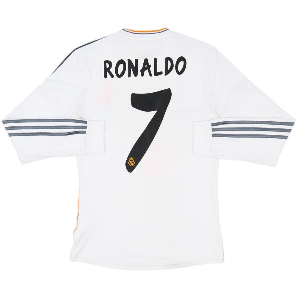 2013-14 Real Madrid Home L/S Shirt Ronaldo #7 - 6/10 - (S)