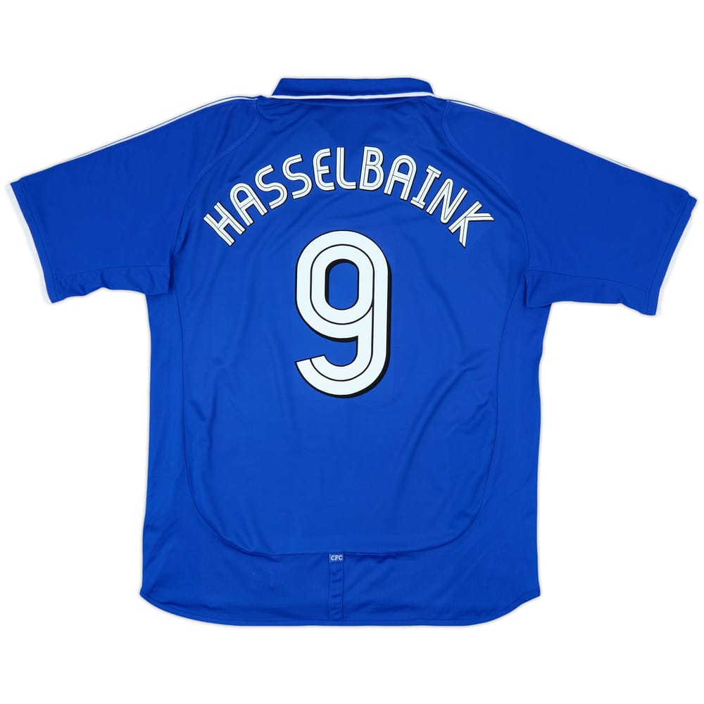 2001-03 Chelsea Home Shirt Hasselbaink #9 - 9/10 - (XL)