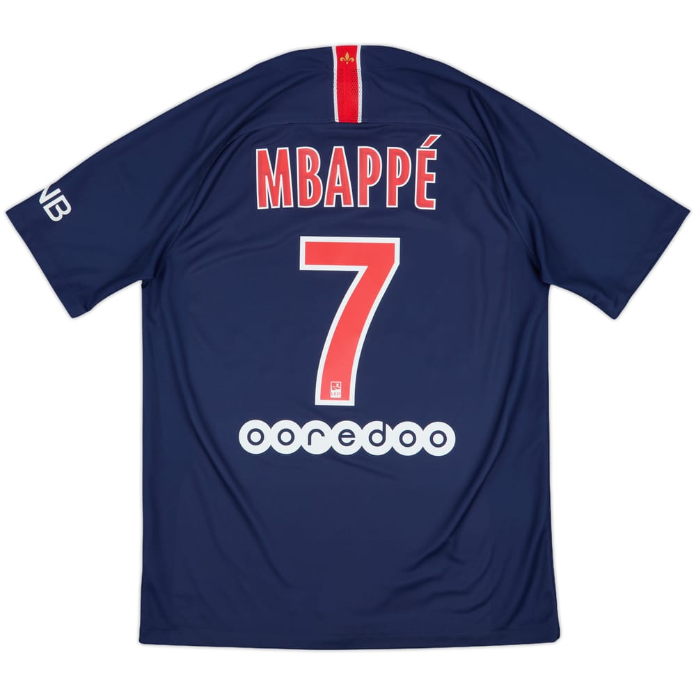 2018-19 Paris Saint-Germain Home Shirt Mbappe #7 - 8/10 - (M)