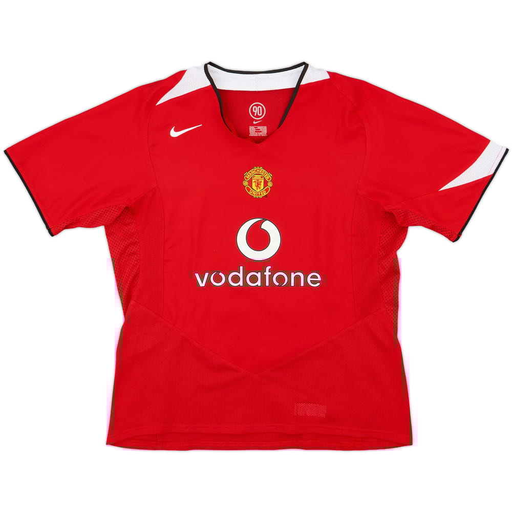 2004-06 Manchester United Home Shirt - 9/10 - (Women's L)