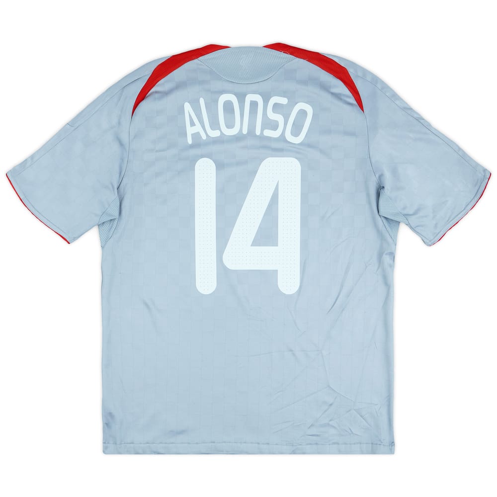 2008-09 Liverpool Away Shirt Alonso #14 - 6/10 - (L)