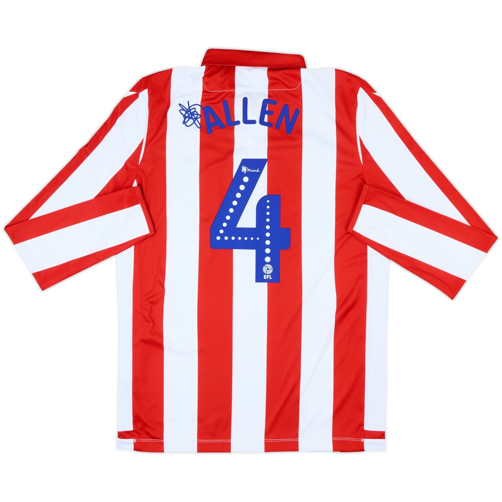 2019-20 Stoke City Home L/S Shirt Allen #4 - 8/10 - (M)