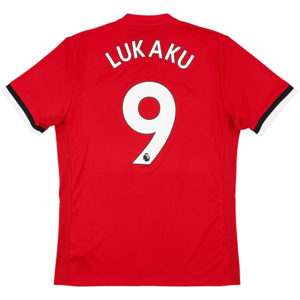 2017-18 Manchester United Home Shirt Lukaku #9 - 7/10 - (M)