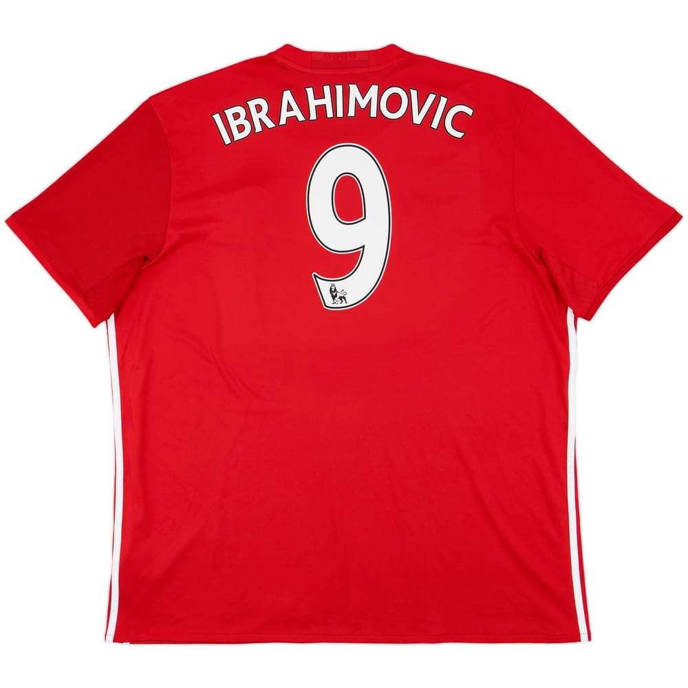 2016-17 Manchester United Home Shirt Ibrahimovic #9 - 8/10 - (XXL)